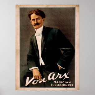 VON ARX Magicien Illusionniste VAUDEVILLE Poster