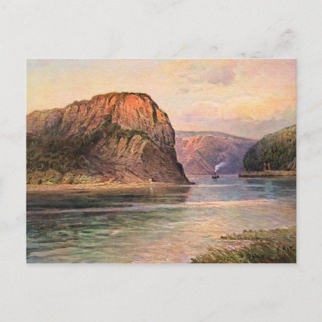 Von Astudin, The Lorelei (die Loreley) Postkarte (Vorderseite)