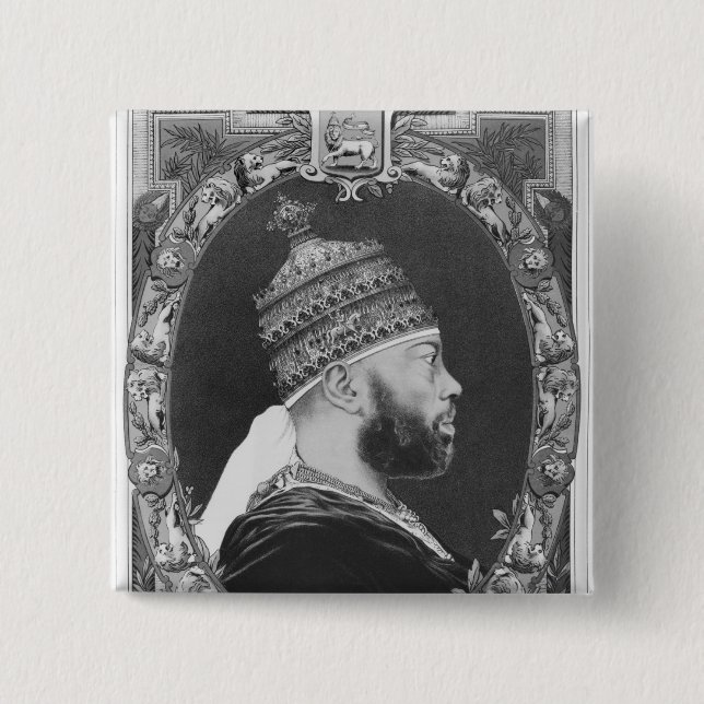 von Äthiopien Menelik II Button (Vorderseite)