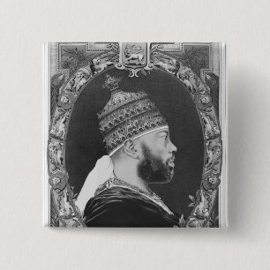 von Äthiopien Menelik II Button