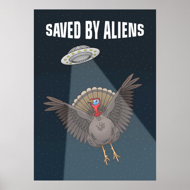 Von Außerirdischen auf Erntedank gerettet Poster (Vorne)