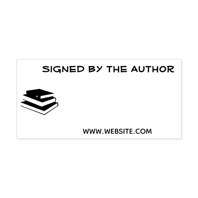 Von Autor Buchzeichen Novel signierte Bücher selbs Permastempel (Design)