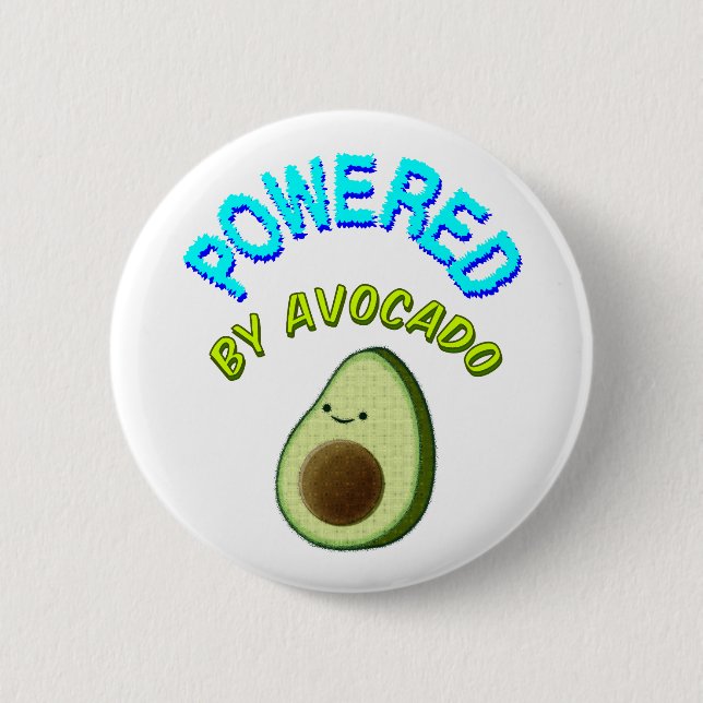 Von Avocado beherrscht Button (Vorderseite)