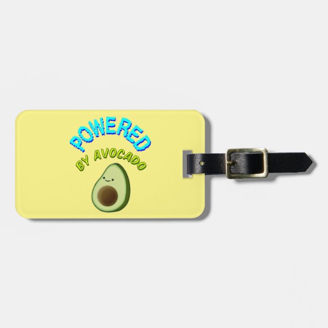 Von Avocado beherrscht Gepäckanhänger (Vorderseite horizontal)