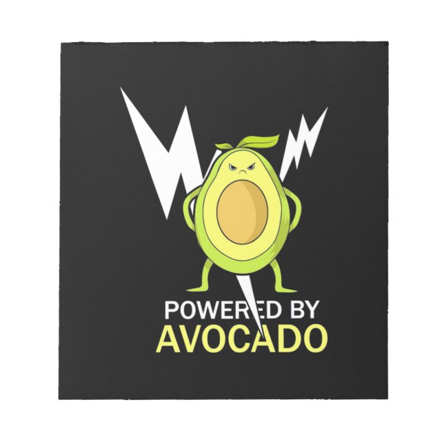 Von Avocado beherrscht Notizblock (Vorderseite)