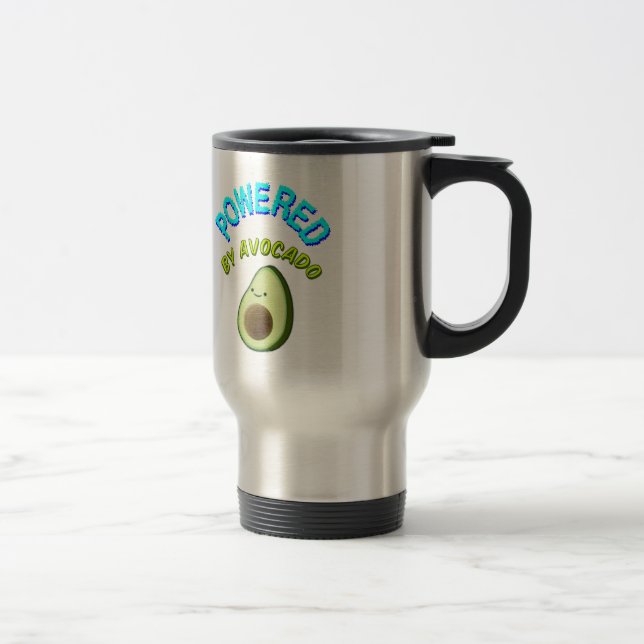 Von Avocado beherrscht Reisebecher (Rechts)
