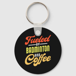 Von Badminton und Coffee Funny Badminton Pla gespe Schlüsselanhänger