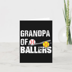 Von Ballern Funny Baseball Softball Fathers Day Gi Karte