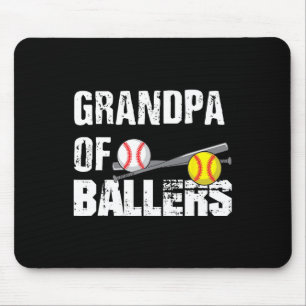 Von Ballern Funny Baseball Softball Fathers Day Gi Mousepad
