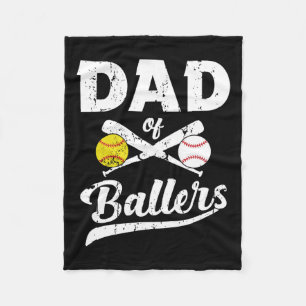 von Ballern Vater von Baseball und Softball für Fleecedecke