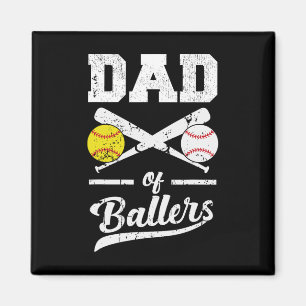 von Ballern Vater von Baseball und Softball für Magnet
