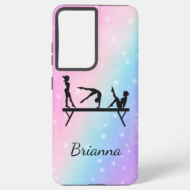 Von Beam bis Phone Personalisiert Gymnastik Samsung Galaxy Hülle (Rückseite)