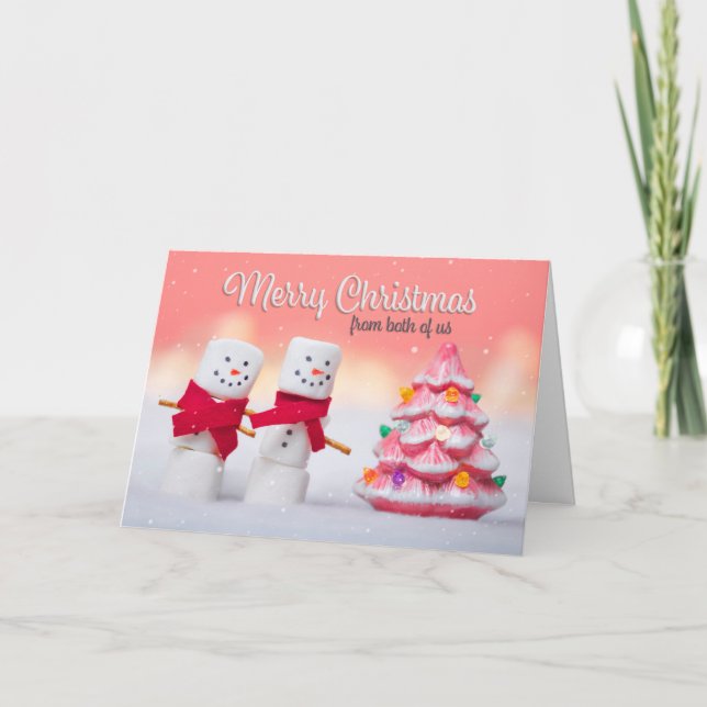 Von beiden frohen Weihnachten Marshmallow Snowmen (Vorderseite)
