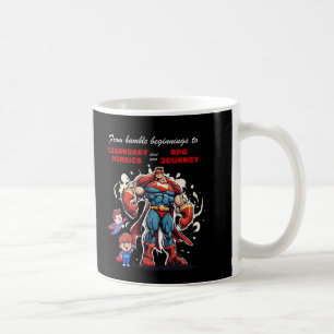 Von bescheidenen Anfängen bis zu legendären Helden Kaffeetasse