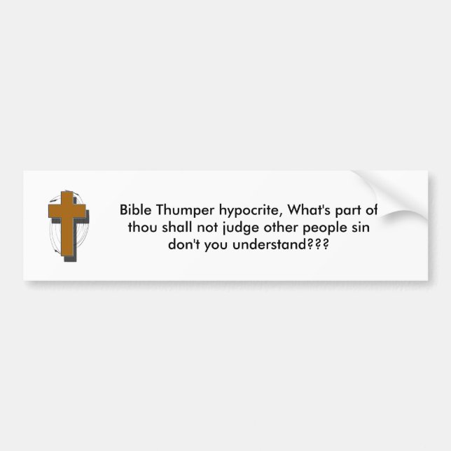 Von Bibel-Klopferheuchler, was ein Teil… ist Autoaufkleber (Vorne)