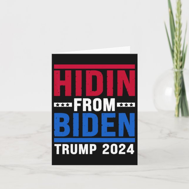 Von Biden Kids Men Funny Anti Joe Biden Trump 202 Karte (Vorderseite)