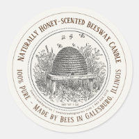 Von Bienen Staat Name Bienenwachs Candle Skep Bees