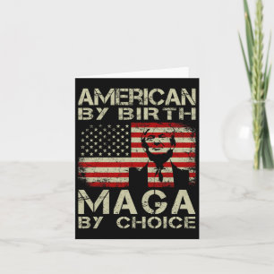 Von Birth Maga by Choice Pro Trump 2024 US-Flagge Karte