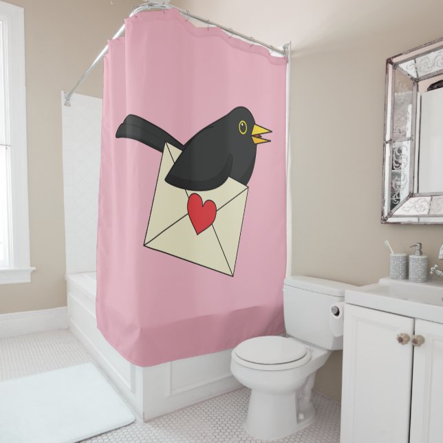 Von Blackbird mit Liebe Duschvorhang (Beispiel)