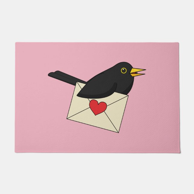 Von Blackbird mit Liebe Fußmatte (Vorderseite)