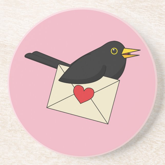 Von Blackbird mit Liebe Getränkeuntersetzer (Vorne)
