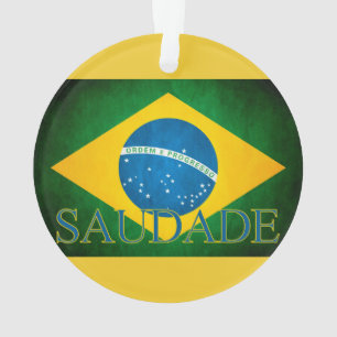 Von Brasilien Nostalgie der Fahne Ornament