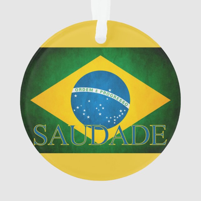Von Brasilien Nostalgie der Fahne Ornament (Rückseite)