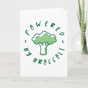 von Broccoli vegan Karte