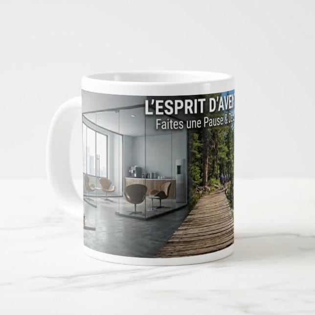 Von Büro zu Natur Tasse (Vorderseite Links)