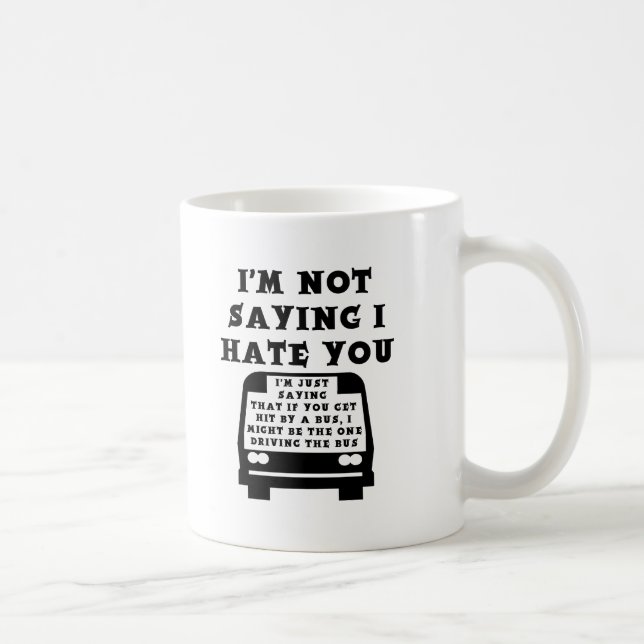 Von Bus Funny Mug treffen Kaffeetasse (Rechts)