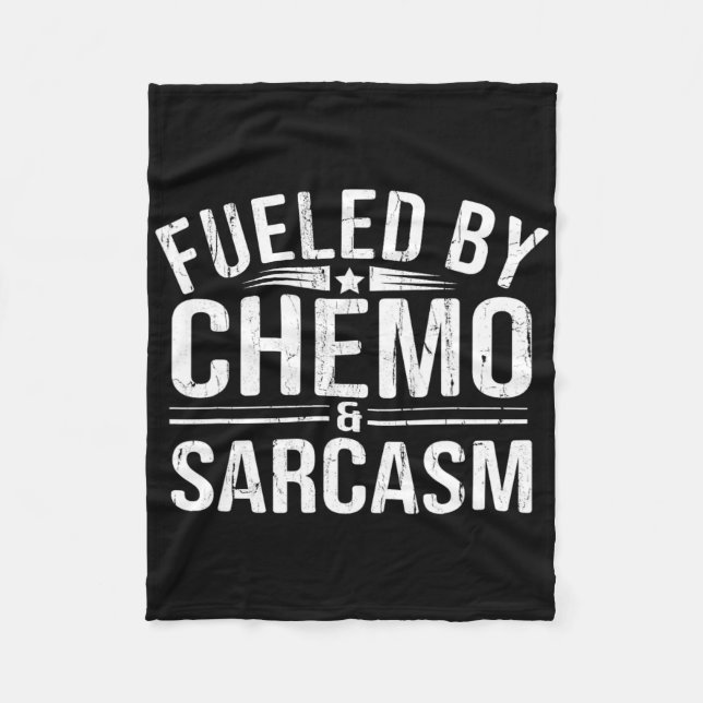 Von Chemo Sarcasm angetrieben Fleecedecke (Vorderseite)