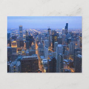 Von Chicago aus kann man einen schönen Blick in di Postkarte