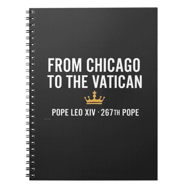 Von Chicago zum Vatikanischen Papst Leo 267. Notizblock (Vorderseite)