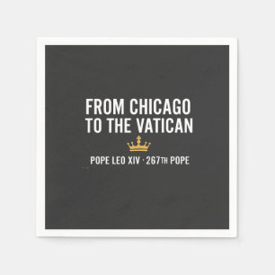 Von Chicago zum Vatikanischen Papst Leo 267. Serviette