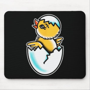 Von Chick Cracked Egg Frühlingsküken Mousepad
