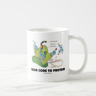Von Code zu Protein (Protein-Synthese) Kaffeetasse