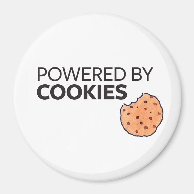 Von Cookies angetrieben Magnet (Vorne)