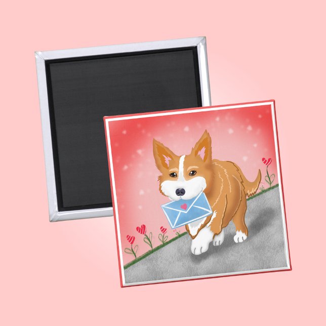 Von Corgi gelieferter Sweet Heart Letter Magnet (Von Creator hochgeladen)
