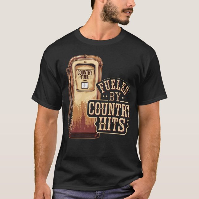 Von Country Hits angeregt - Country Music Gifts T-Shirt (Vorderseite)
