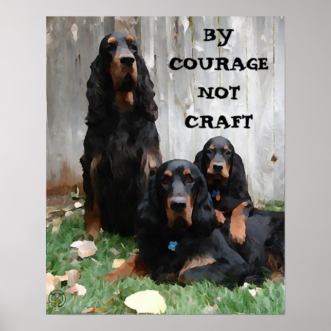 VON COURAGE NOT CRAFT Gordon Set Painting Poster (Vorne)