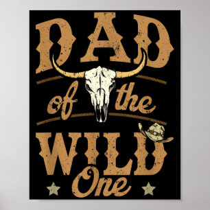 Von Dad Wilder Cowboy Western Rodeo Poster