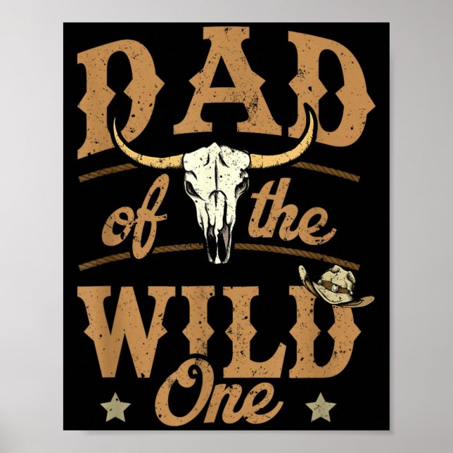 Von Dad Wilder Cowboy Western Rodeo Poster (Vorne)