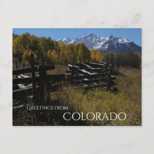 Von Dallas in der Nähe von Telluride, Colorado Postkarte