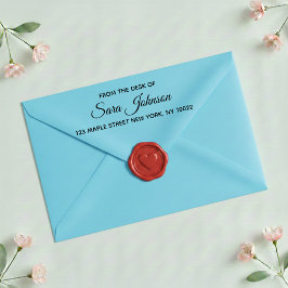 Von dem Schreibtisch von Custom Adress-Stempel Permastempel