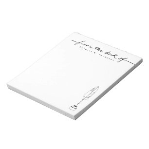 Von dem Schreibtisch von Custom Name Briefpapier S Notizblock