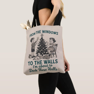 Von den Fenstern bis zu den Wänden steht Weihnacht Tasche