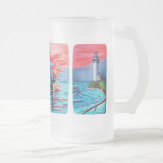 Von den Leuchtturm-Meerjungfrauen Mattglas Bierglas