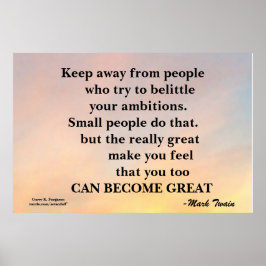 VON DEN MENSCHEN MOTIVIEREND POSTER BEHALTEN