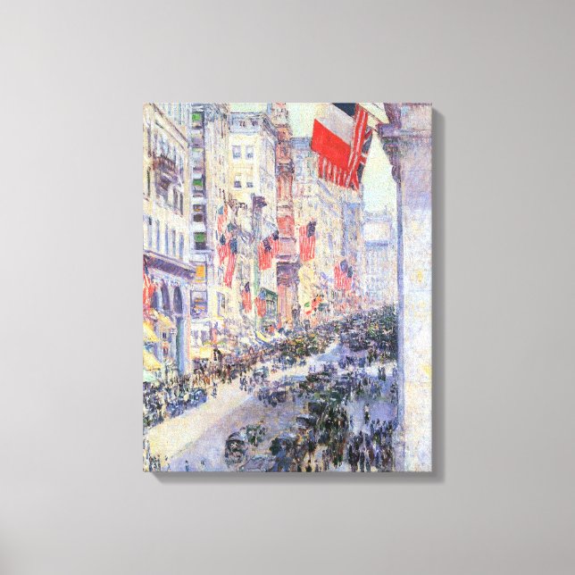 Von der 34th Street, Mai 1917, von Hassam Leinwanddruck (Vorderseite)