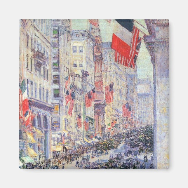 Von der 34th Street, Mai 1917, von Hassam Magnet (Vorne)